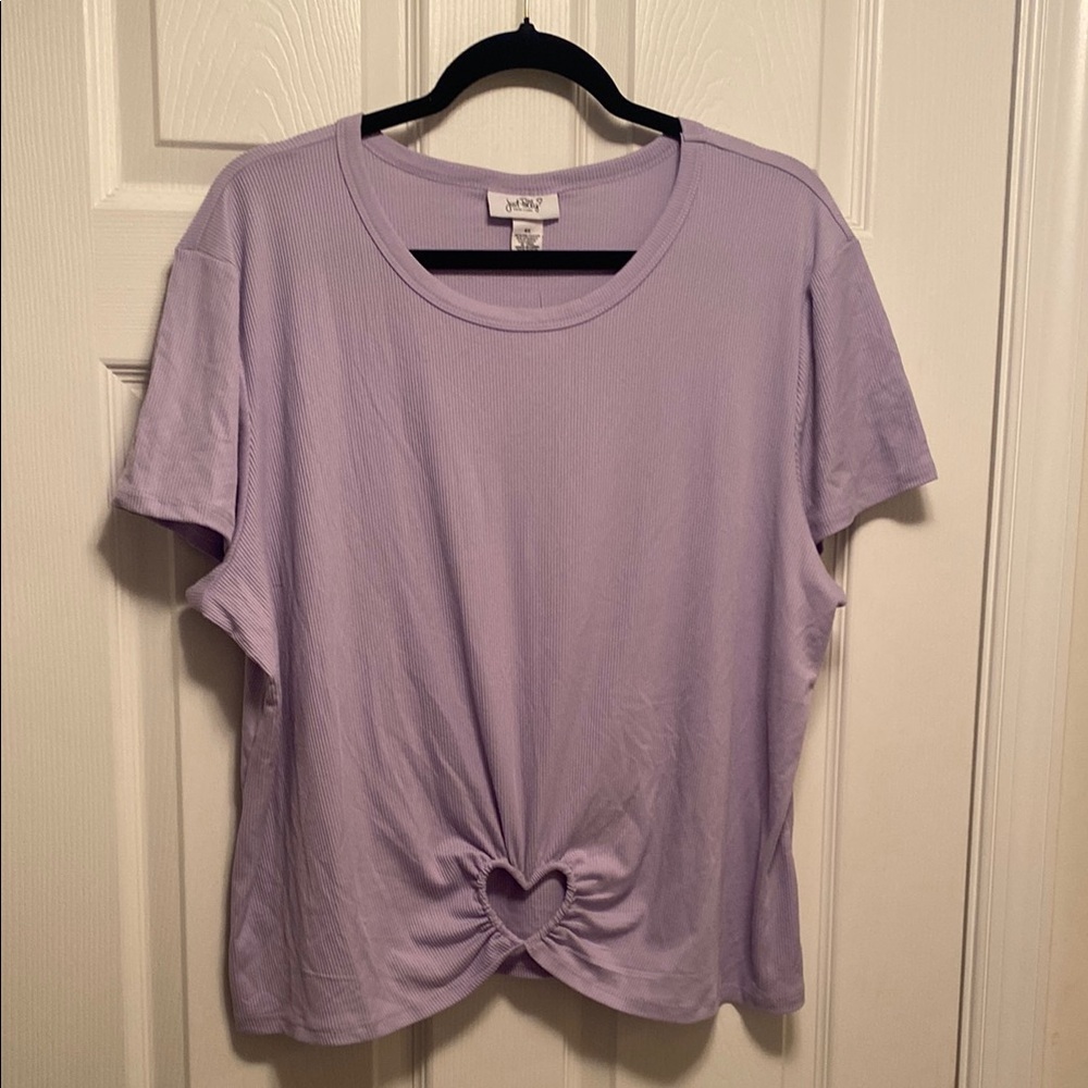 Brand New Just Polly Lavender Heart Detail Top…size 4X